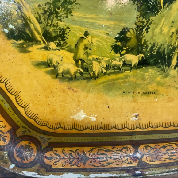 Vintage Baret Ware Metal Serving Tray #124 Regal Windsor Castle Made In England - Picture 3 of 12
